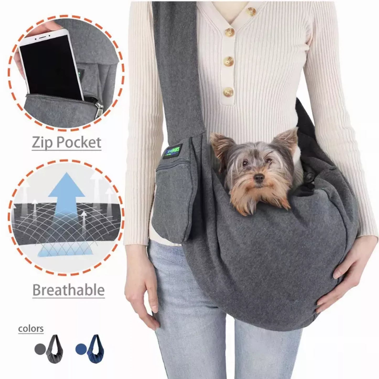 Comfy Pet Sling for Small Dog Cat